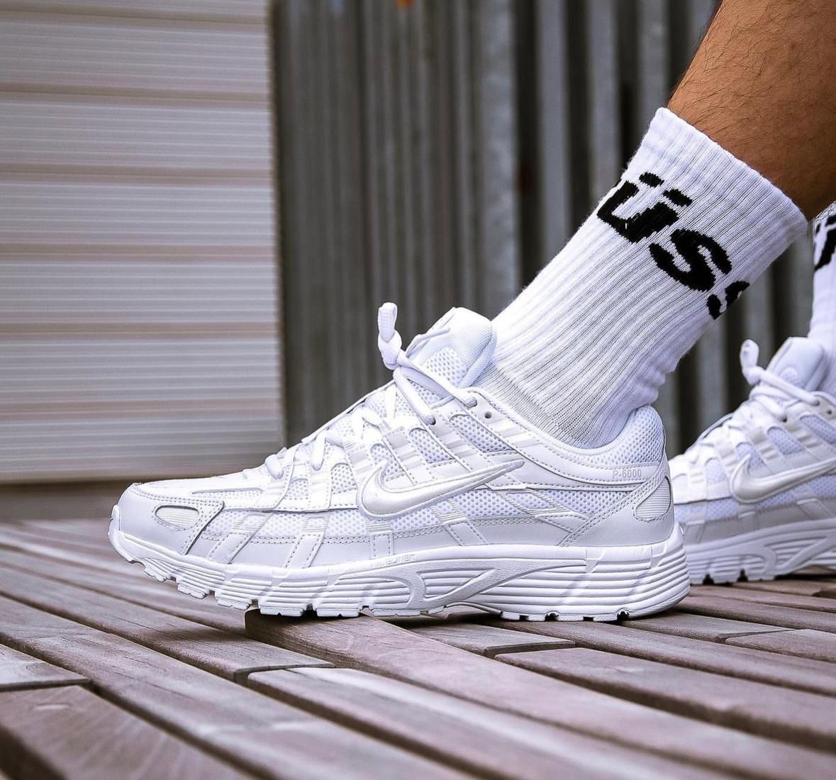 Nike P-6000 Triple White