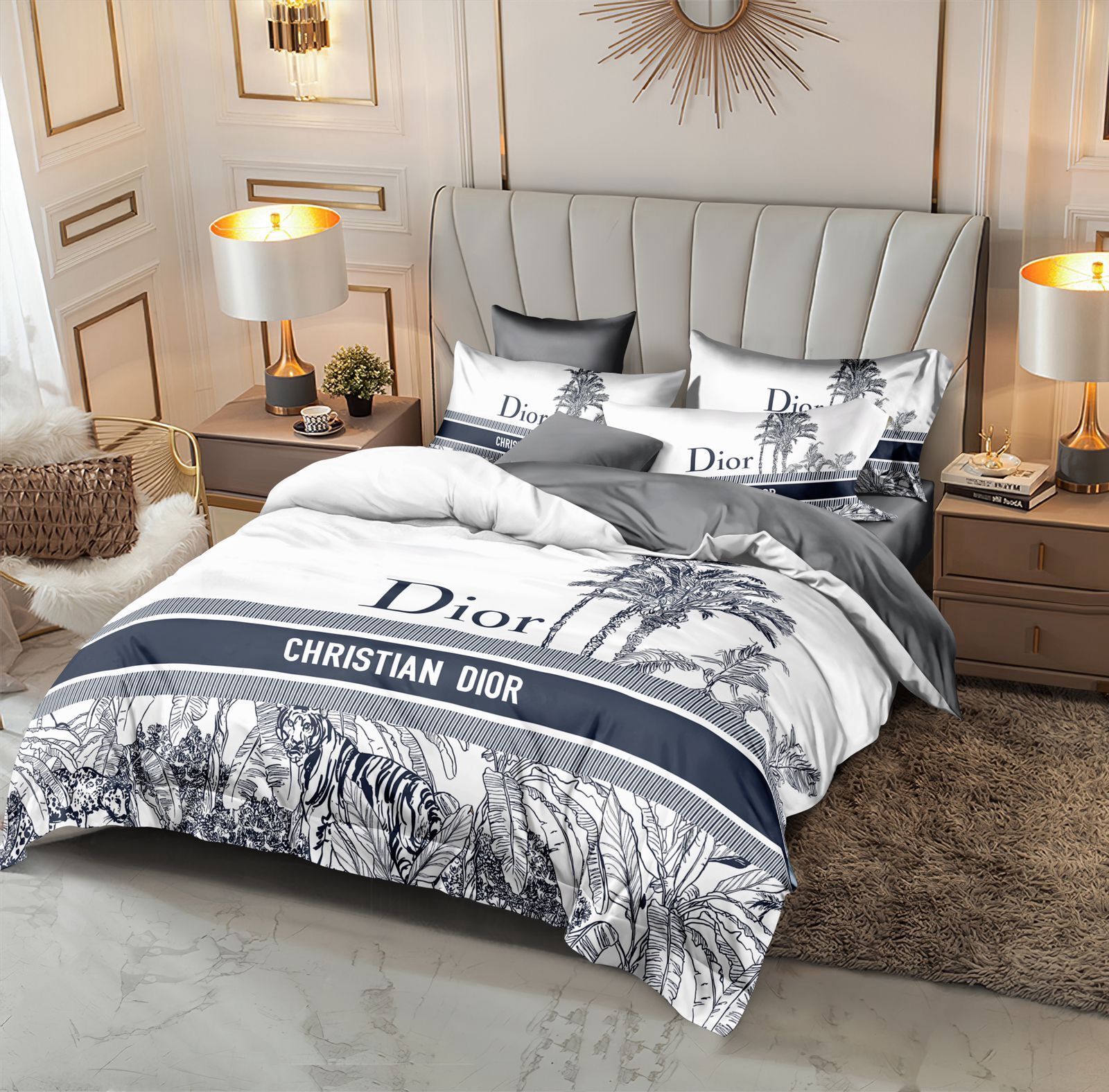 Luxury Christian Dior Bedsheets Set – Elegance & Comfort for a Perfect Sleep - Image 3