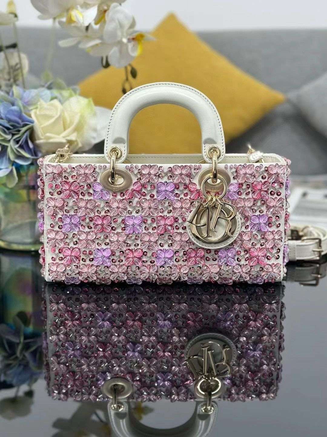 Luxury Crystal Beaded Handbag – Elegant Designer-Inspired Lady Purse